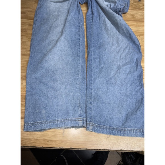 Vintage 80s Overalls Blue Denim London London Carpenter Cotton Size L - Picture 6 of 9